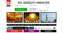 Desktop Screenshot of 21keruleti-hirhatar.hu